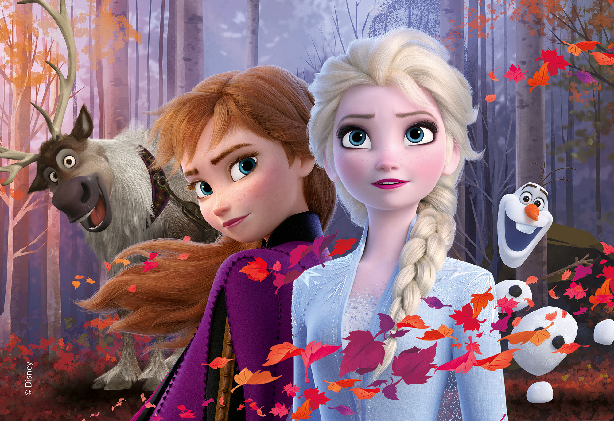 lisciani-disney-puzzle-double-face-maxi-floor-150-frozen image 2