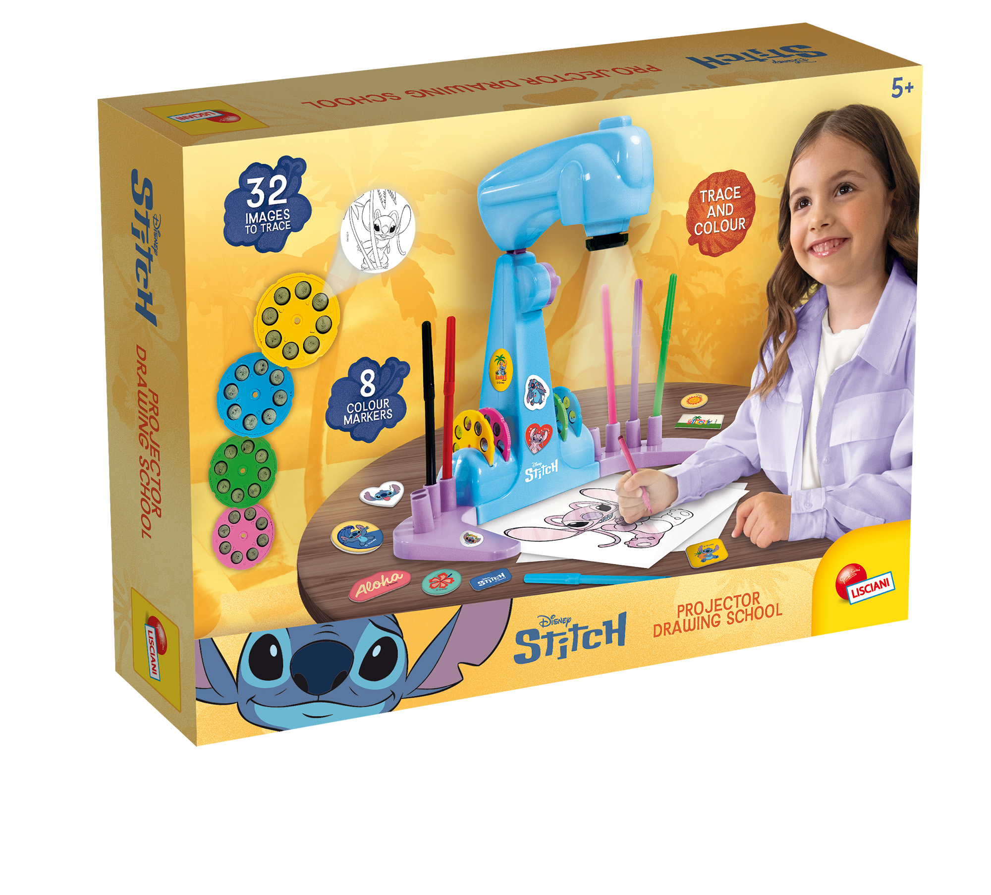 lisciani-stitch-projector-drawing-school-cole-de-dessin-avec-projecteur-led image 1