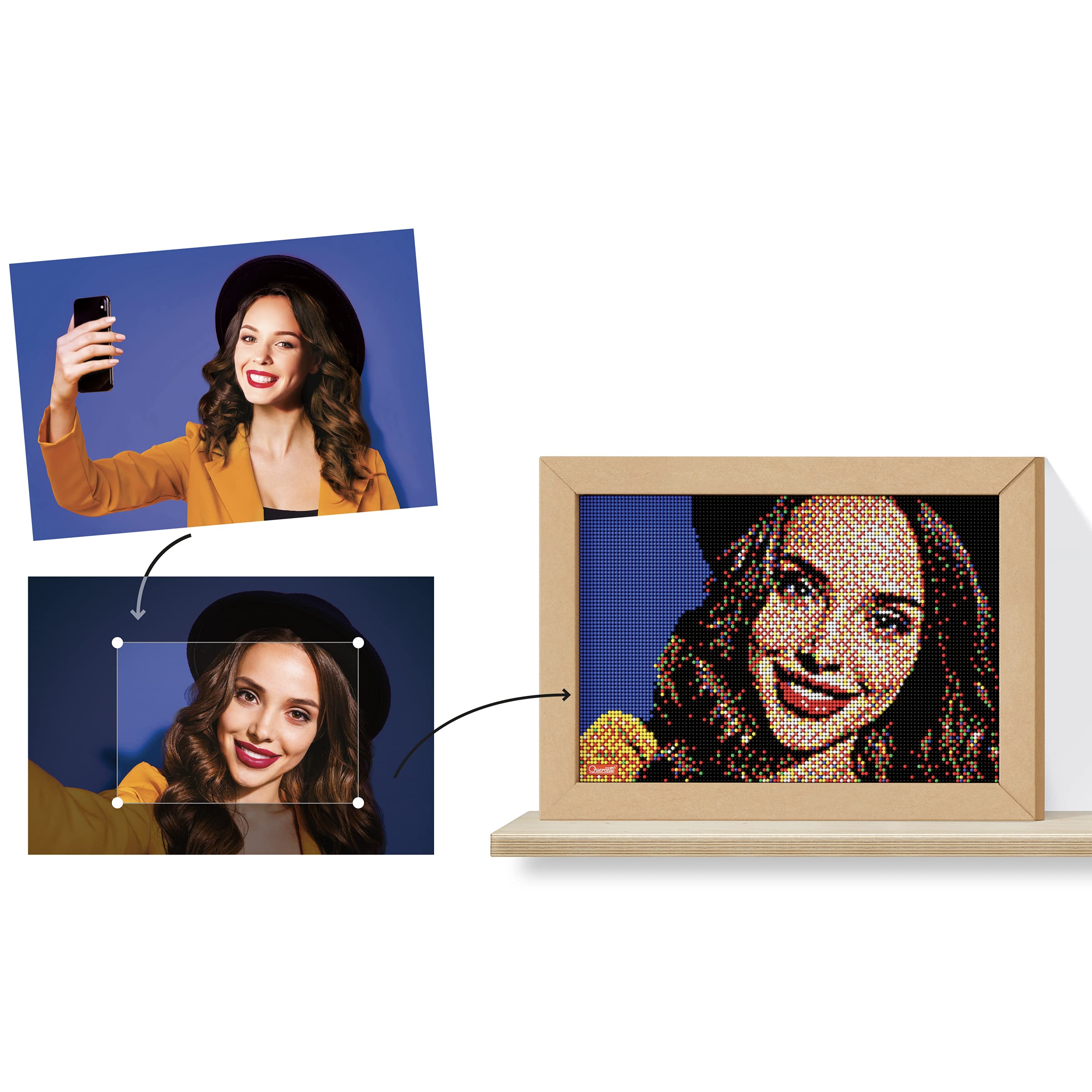 quercetti-pixel-art-8-take-a-selfie-mosa-que-photo-9600-picots-33x49-cm image 2