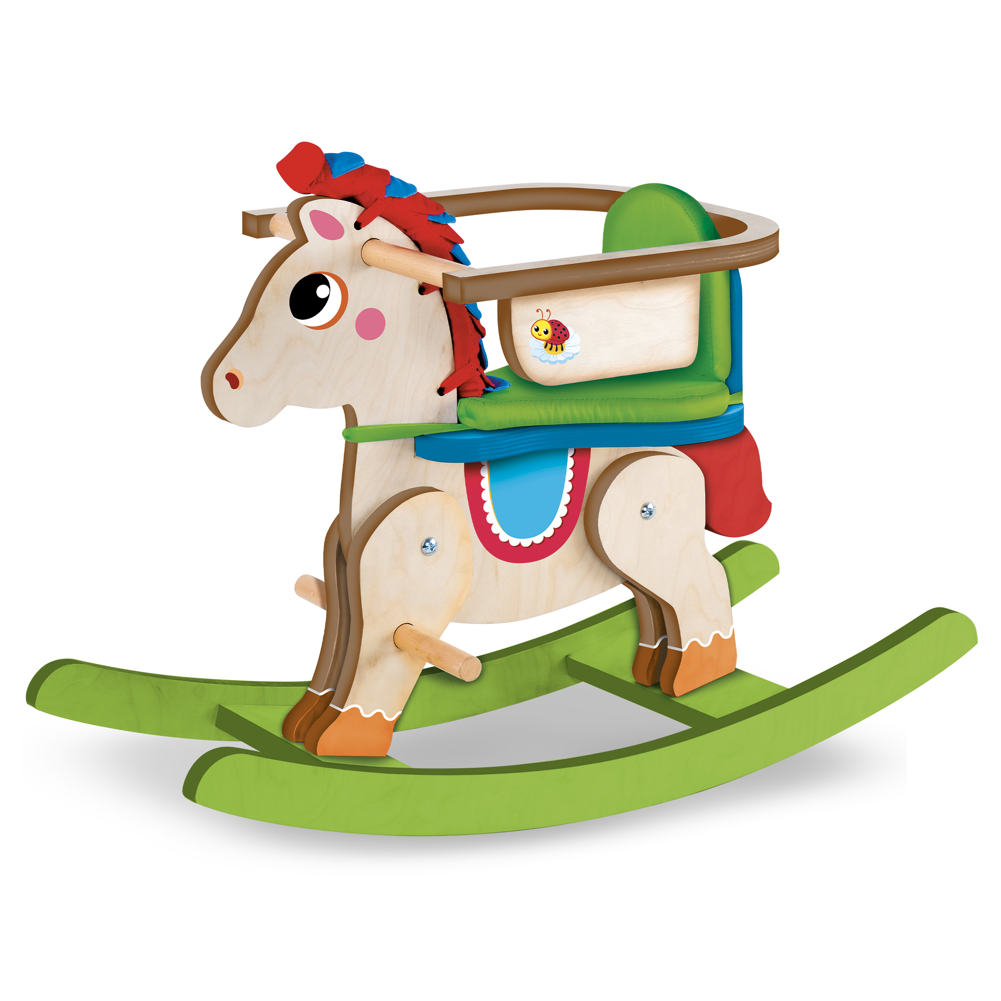 lisciani-montessori-wood-my-baby-pony-cheval-bascule image 2
