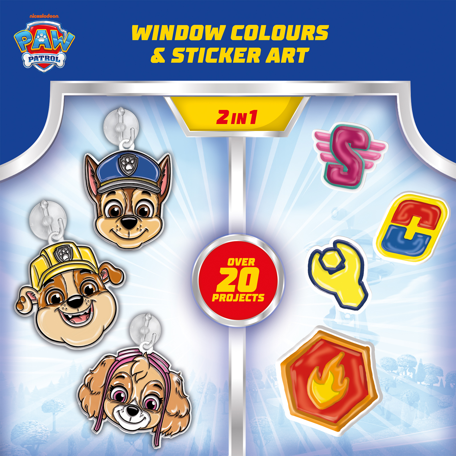 lisciani-paw-patrol-window-colours-sticker-art image 3