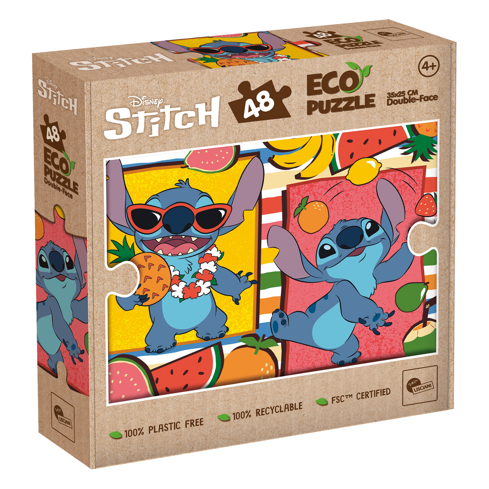 lisciani-disney-eco-puzzle-mini-48-stitch image 1