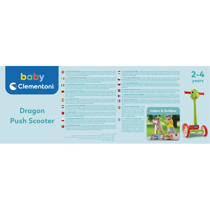 clementoni-baby-dragon-push-scooter-trottinette-3-roues image 6