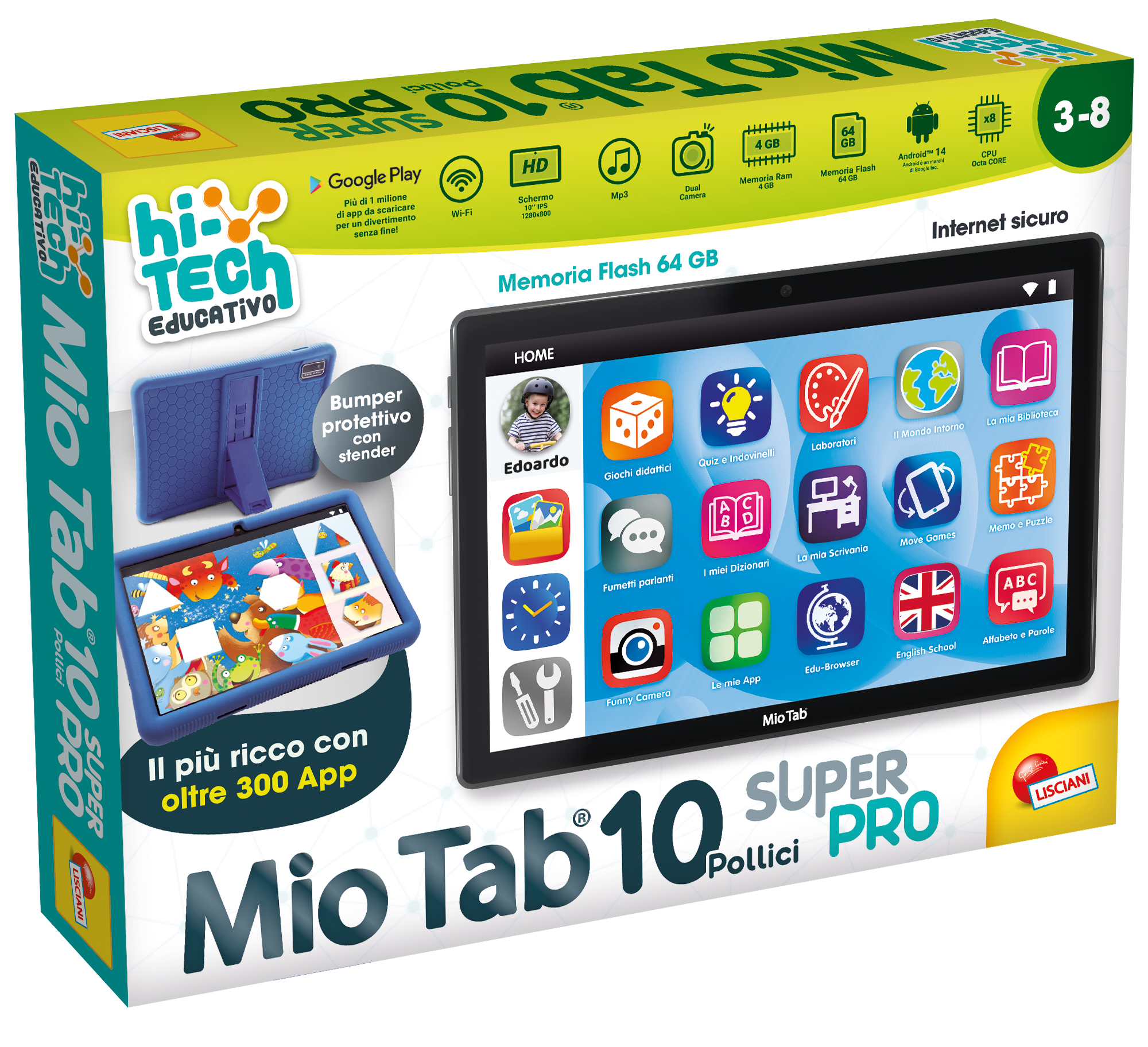 lisciani-hi-tech-educativo-mio-tab-10-super-pro-tablette-ducative-enfant-montess image 2