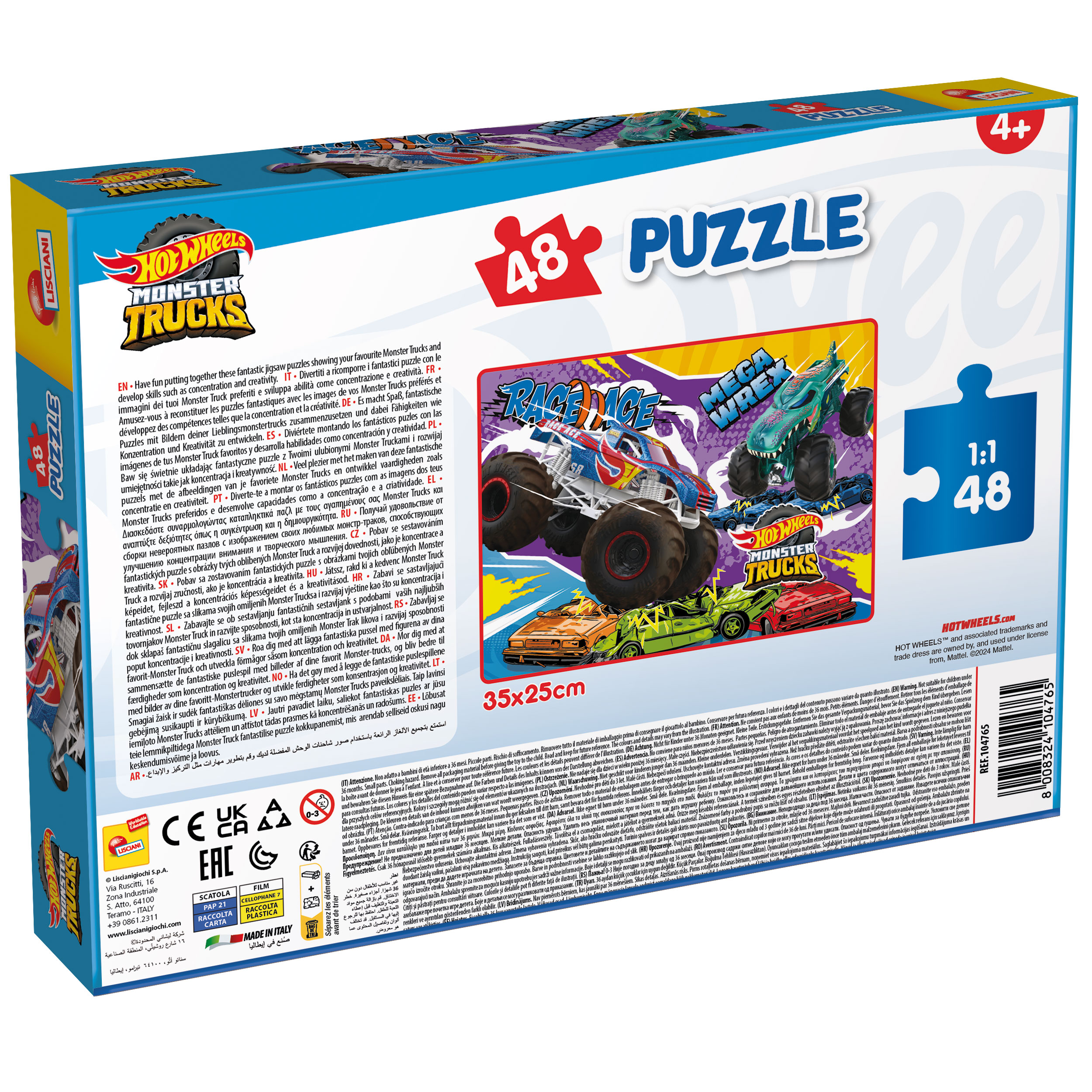 lisciani-hot-wheels-puzzle-m-plus-48-puzzle-48-pi-ces-monster-truck image 3