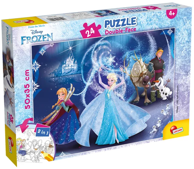lisciani-disney-puzzle-double-face-plus-24-pi-ces-frozen image 1