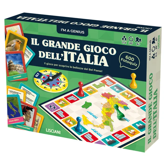 lisciani-i-m-a-genius-il-grande-gioco-dell-italia-jeu-de-quiz-photo-puzzle-sur-l image 1