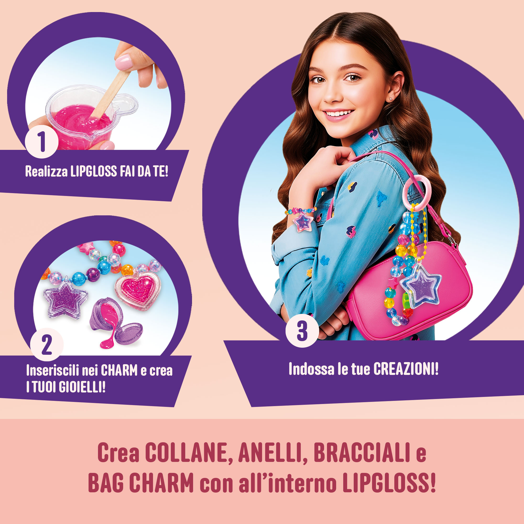 lisciani-i-m-a-genius-laboratorio-di-lucidalabbra-charms-jewels-bijoux-lipgloss- image 3