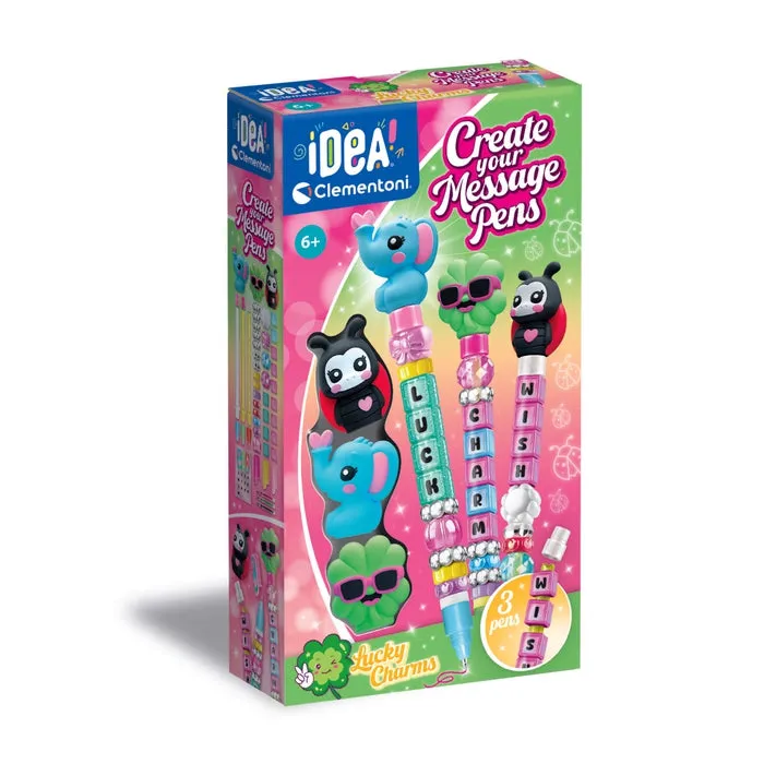 clementoni-idea-create-your-message-pen-lucky-charms-kit-cr-atif-stylos image 1