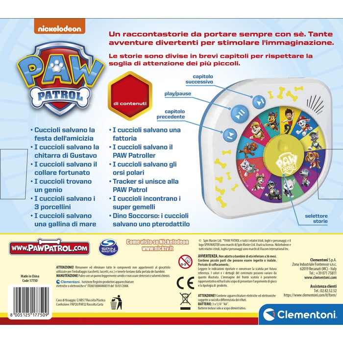 clementoni-paw-patrol-la-squadra-dei-cuccioli-racontastorie-audio-sans-cran image 5