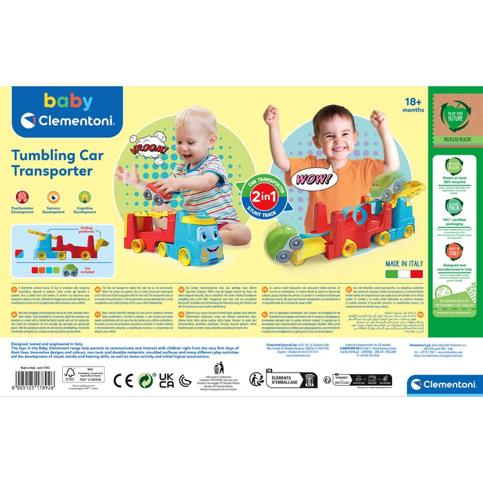 baby-clementoni-tumbling-cars-transporter-camion-porteur-voiture image 6