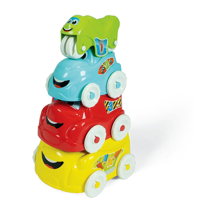 baby-clementoni-fun-vehicles-4-v-hicules-empiler-bus-camion-auto-moto-9-mois image 1