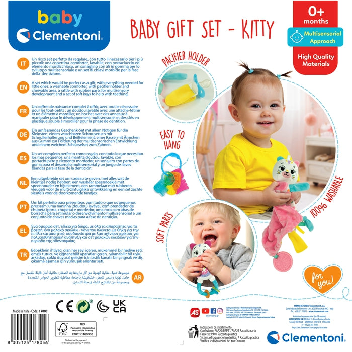 clementoni-baby-gift-set-kitty-coffret-naissance-doudou-hochet image 6