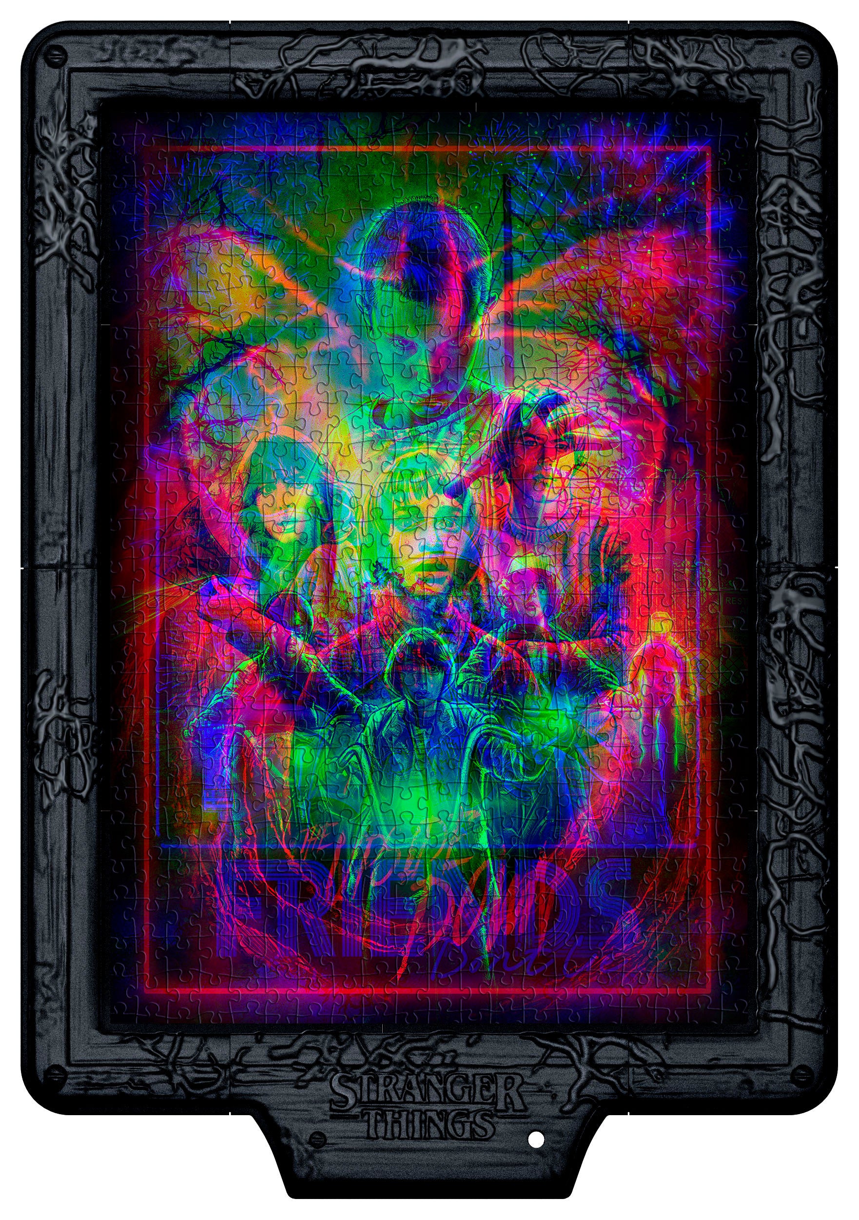 clementoni-stranger-things-metamorphic-art-the-upside-down-puzzle-520-pi-ces-led image 2