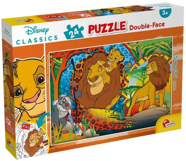 lisciani-disney-puzzle-plus-24-le-roi-lion-double-face image 1