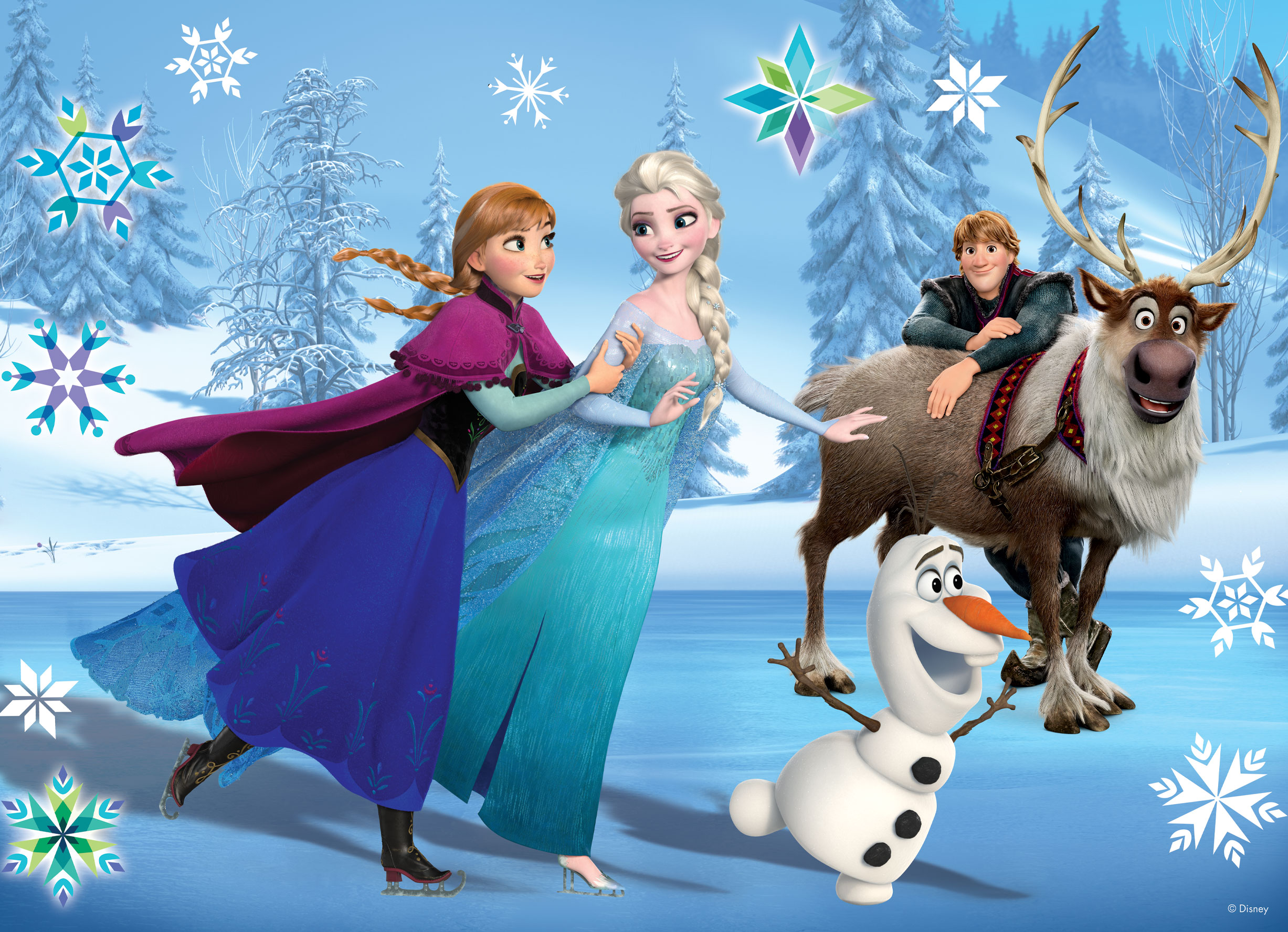 lisciani-disney-puzzle-df-maxi-floor-24-frozen-puzzle-sol-double-face image 2