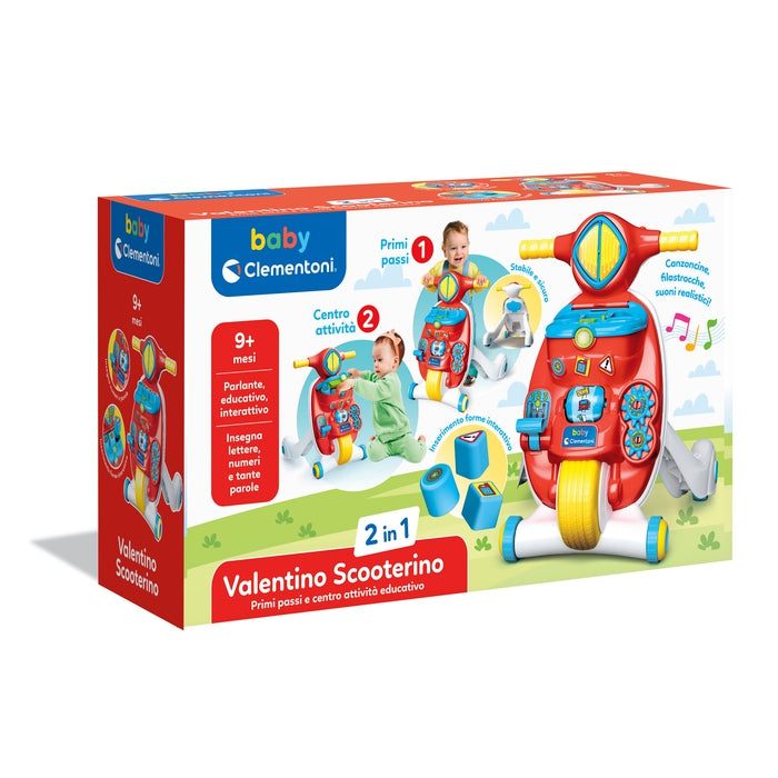 clementoni-baby-valentino-scooterino-primi-passi-2-en-1-trotteur-premier-pas image 2