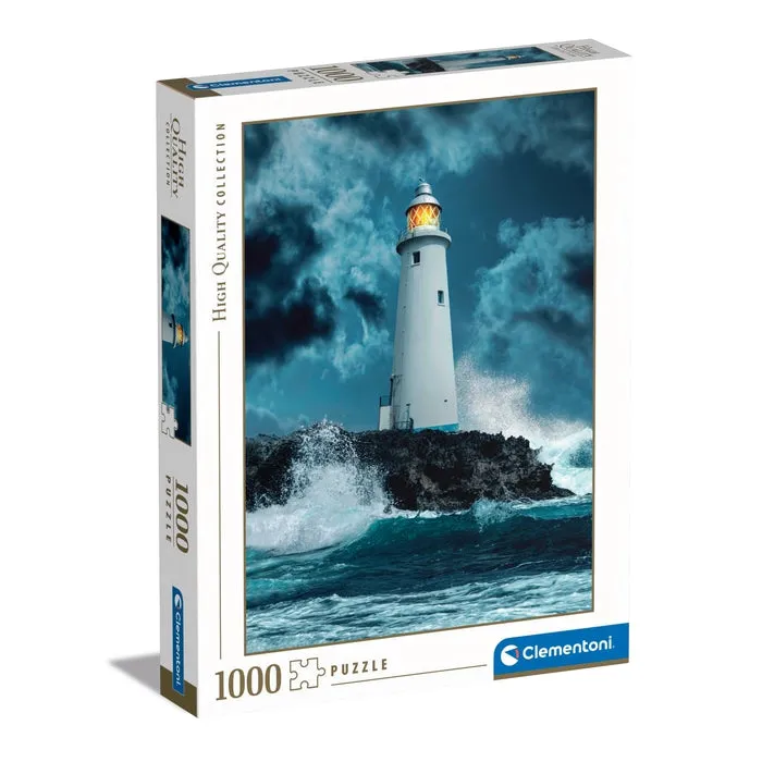 clementoni-puzzle-adultes-1000-pi-ces-lighthouse-in-the-storm image 1