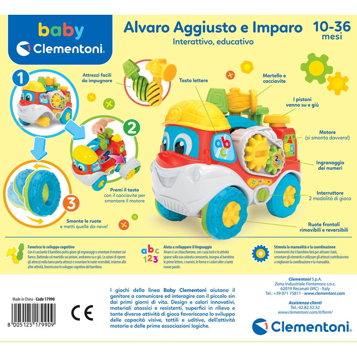 baby-clementoni-alvaro-aggiusto-e-imparo-camion-bricolage-avec-marteau image 6