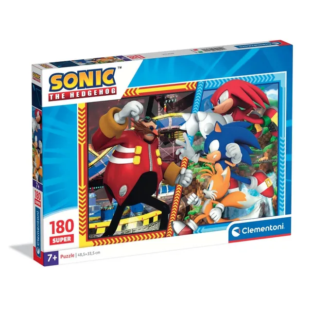 clementoni-puzzle-enfant-sonic-180-pi-ces-48-5-x-33-5-cm image 1