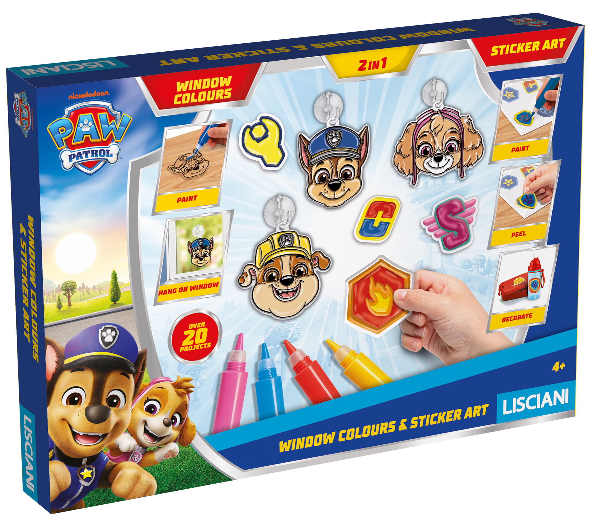 lisciani-paw-patrol-window-colours-sticker-art image 1