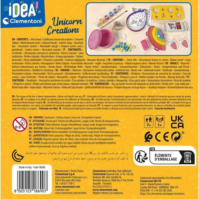 clementoni-idea-unicorn-creations-kit-cr-atif-arc-en-ciel image 7