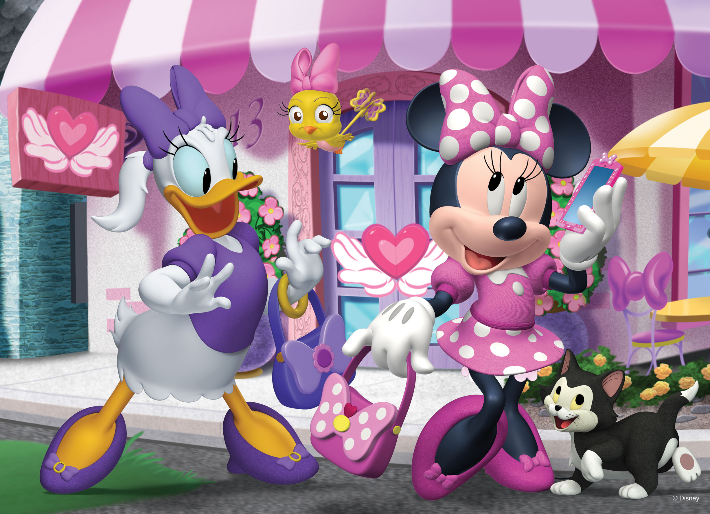 lisciani-disney-puzzle-df-maxi-floor-35-minnie-double-face-coloriage image 2
