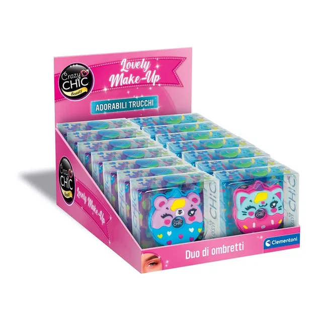 clementoni-crazy-chic-ombretti-bicolor-yummy-mini-coffret-maquillage-donut image 1