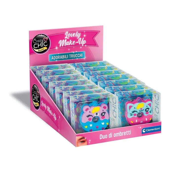 clementoni-crazy-chic-ombretti-bicolor-yummy-mini-coffret-maquillage-donut image 1