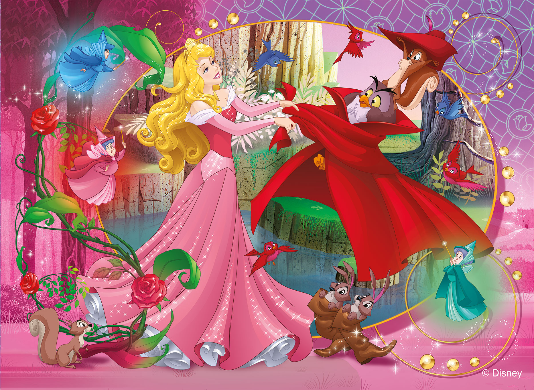lisciani-disney-puzzle-df-maxi-floor-60-aurore-la-belle-au-bois-dormant image 2