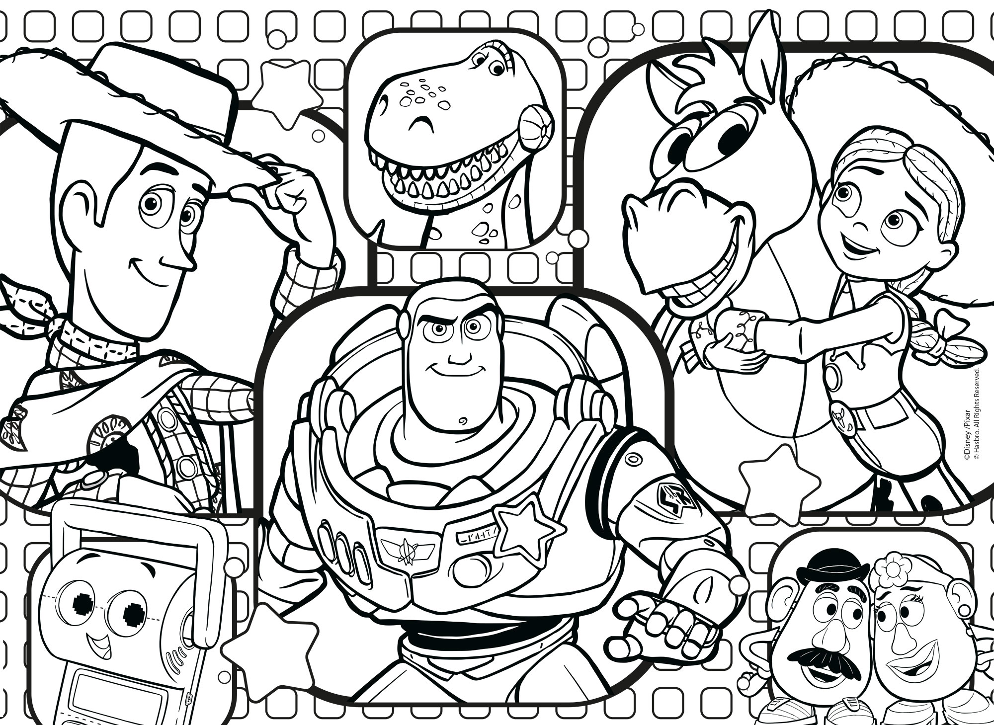 lisciani-disney-puzzle-df-maxifloor-4x48-toy-story-5-puzzle-coloriage image 7