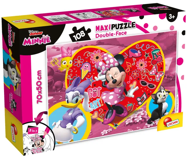 lisciani-disney-puzzle-double-face-maxi-floor-108-minnie image 1