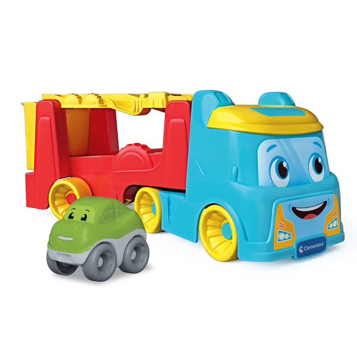 baby-clementoni-tumbling-cars-transporter-camion-porteur-voiture image 1