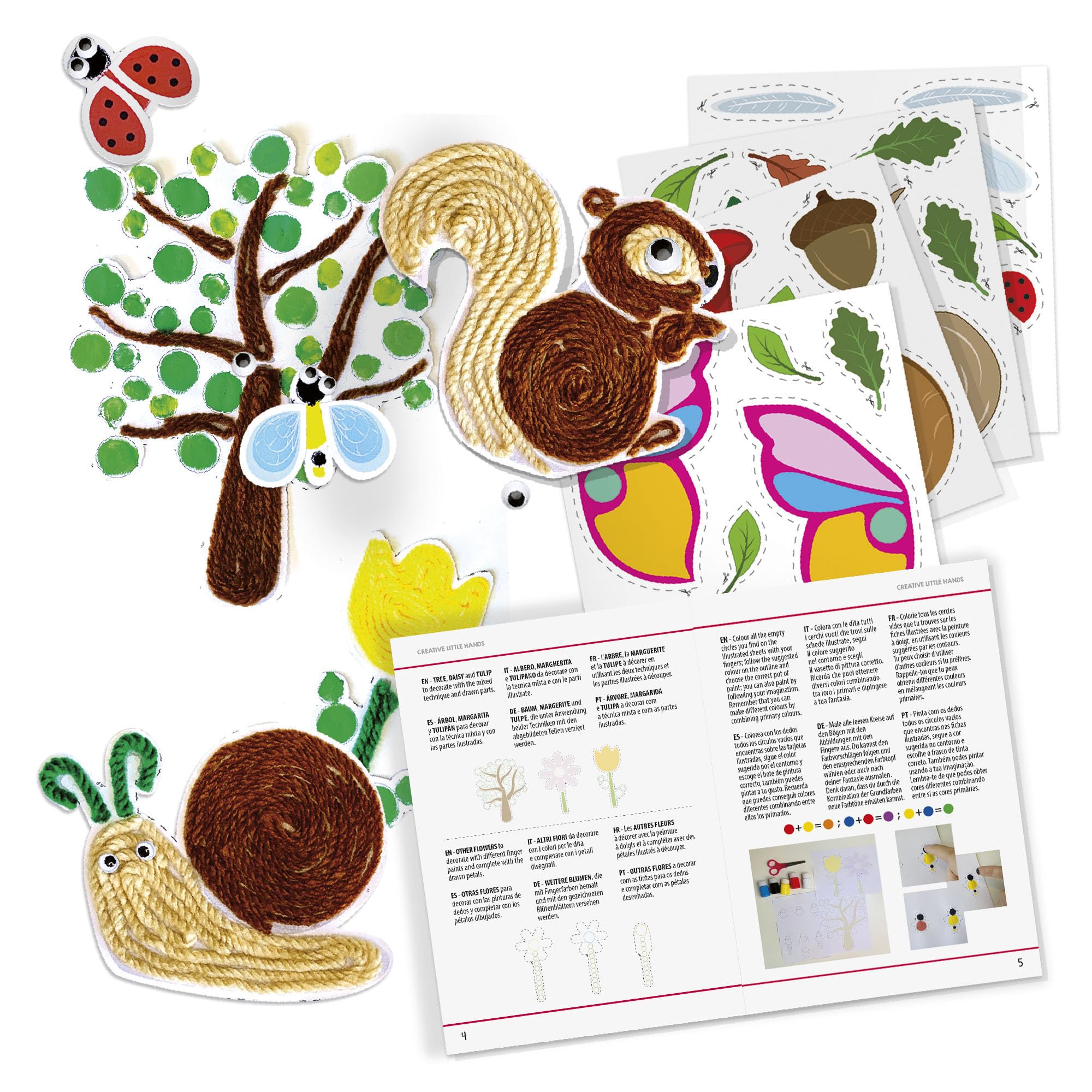 headu-creative-little-hands-kit-cr-atif-peinture-au-doigt-4-8-ans image 3