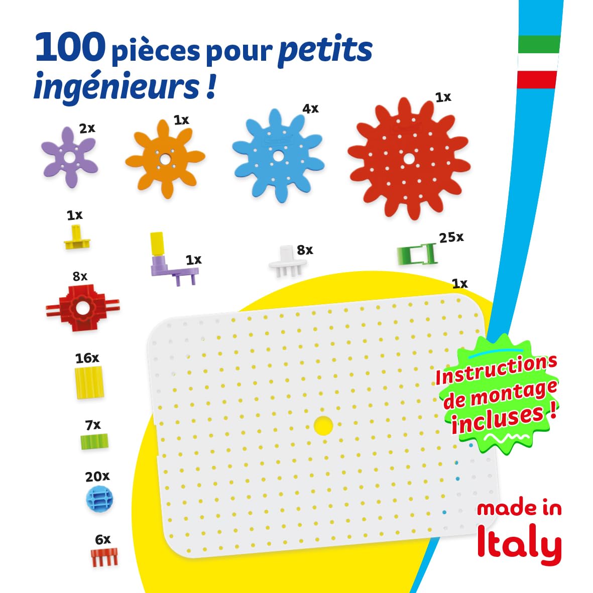 quercetti-georello-tech-starter-set-jeu-de-construction-m-canique-engrenages image 5