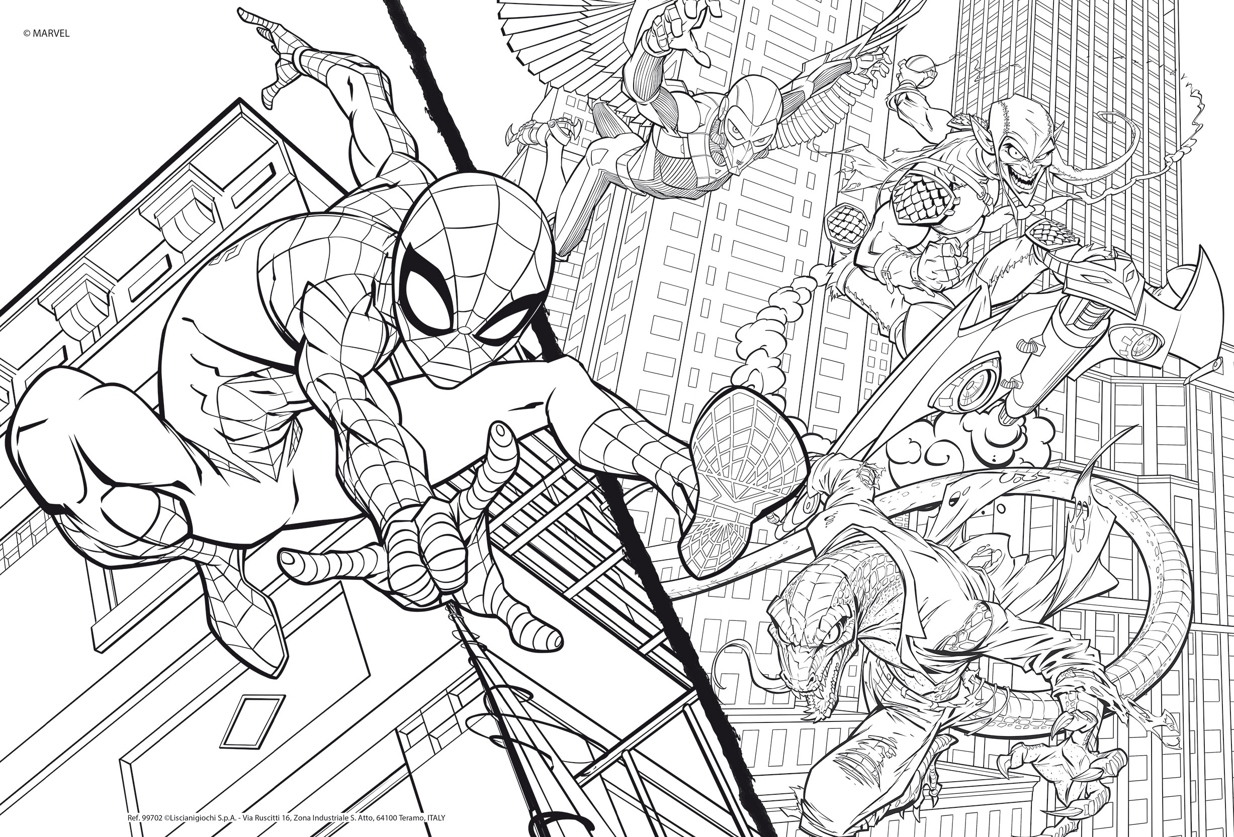 lisciani-marvel-puzzle-df-plus-108-spider-man-colorier image 3