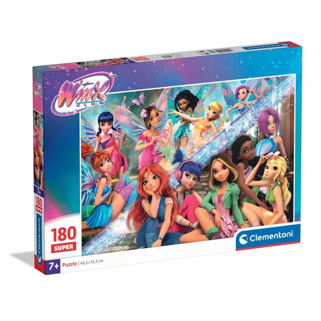 clementoni-puzzle-enfants-winx-180-pi-ces-48-5-x-33-5-cm-7-9-ans image 1