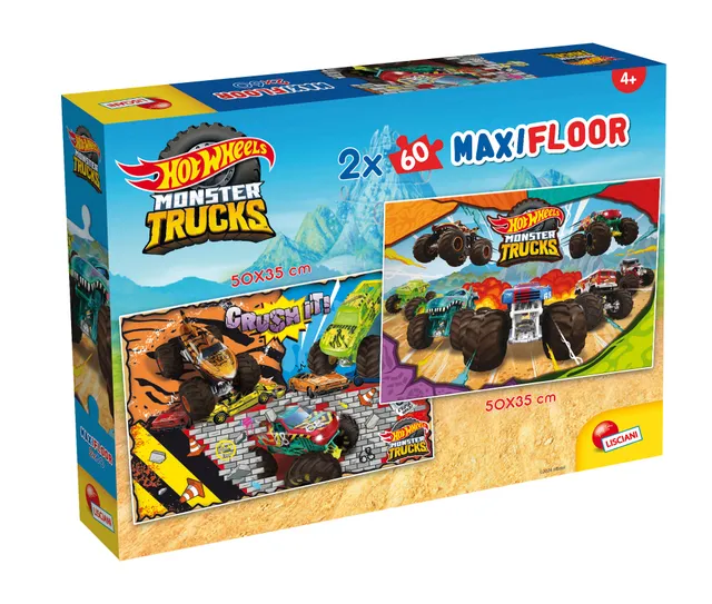 lisciani-hot-wheels-puzzle-maxifloor-2-x-60-pi-ces image 1
