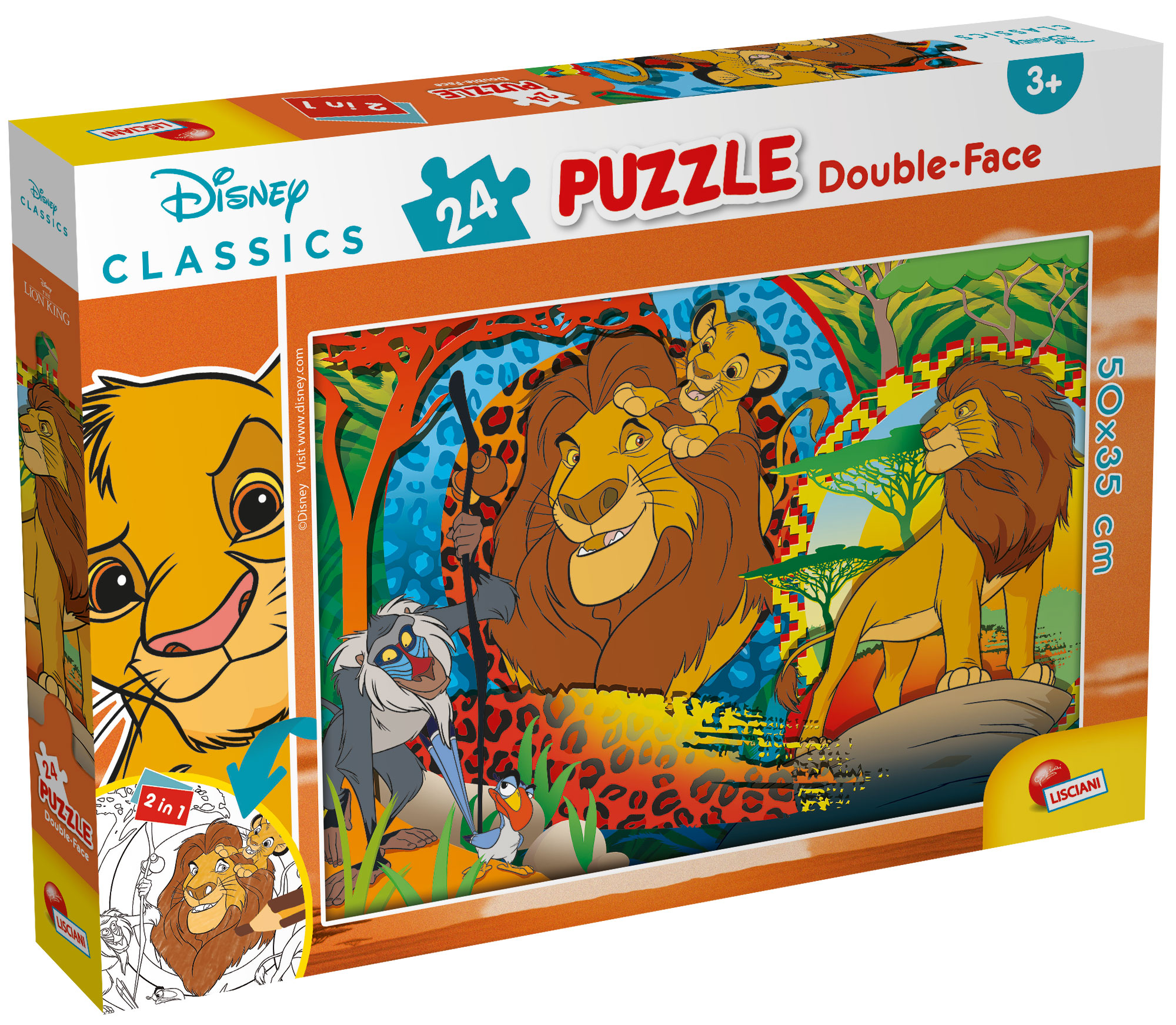 lisciani-disney-puzzle-plus-24-le-roi-lion-double-face image 1