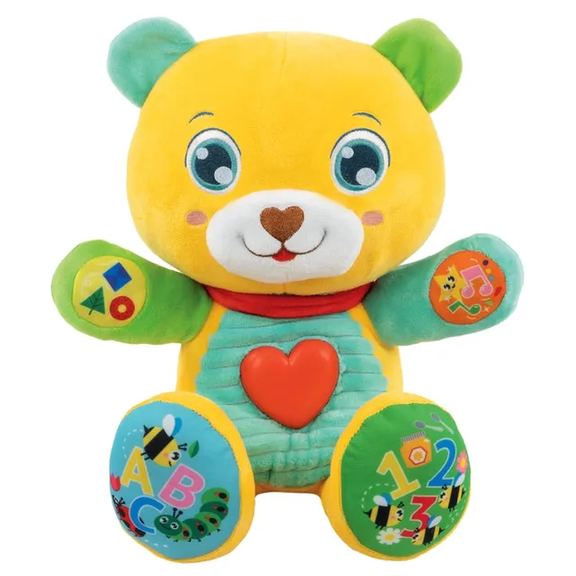 clementoni-baby-lele-coccole-e-parole-peluche-ourson-parlant-ducatif image 1