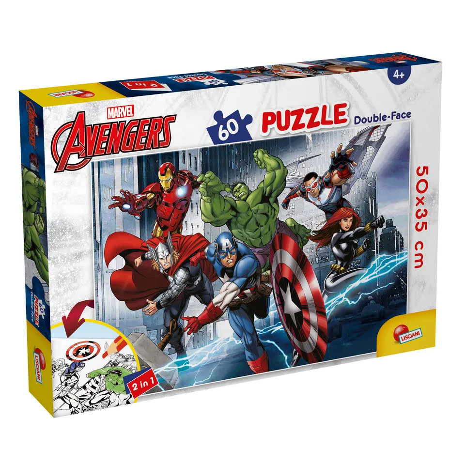 lisciani-marvel-puzzle-double-face-plus-60-avengers image 1