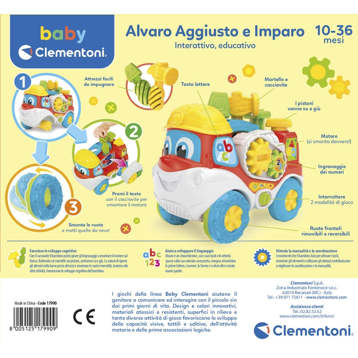 baby-clementoni-alvaro-aggiusto-e-imparo-camion-bricolage-avec-marteau image 7