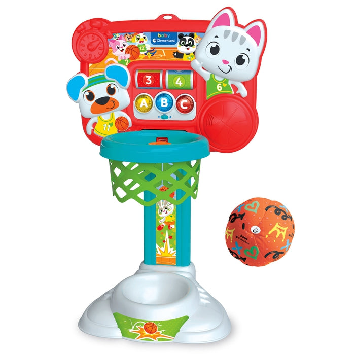 baby-clementoni-panier-mire-et-tire-interactif-avec-ballon image 1