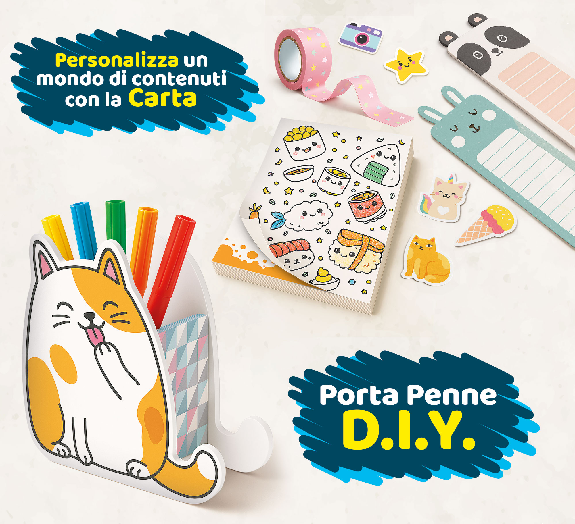 lisciani-i-m-a-genius-laboratorio-di-cartoleria-kit-cr-atif-papeterie image 4