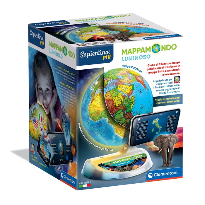 clementoni-sapientino-mappemonde-lumineux-led-22-cm-avec-app-ar image 1