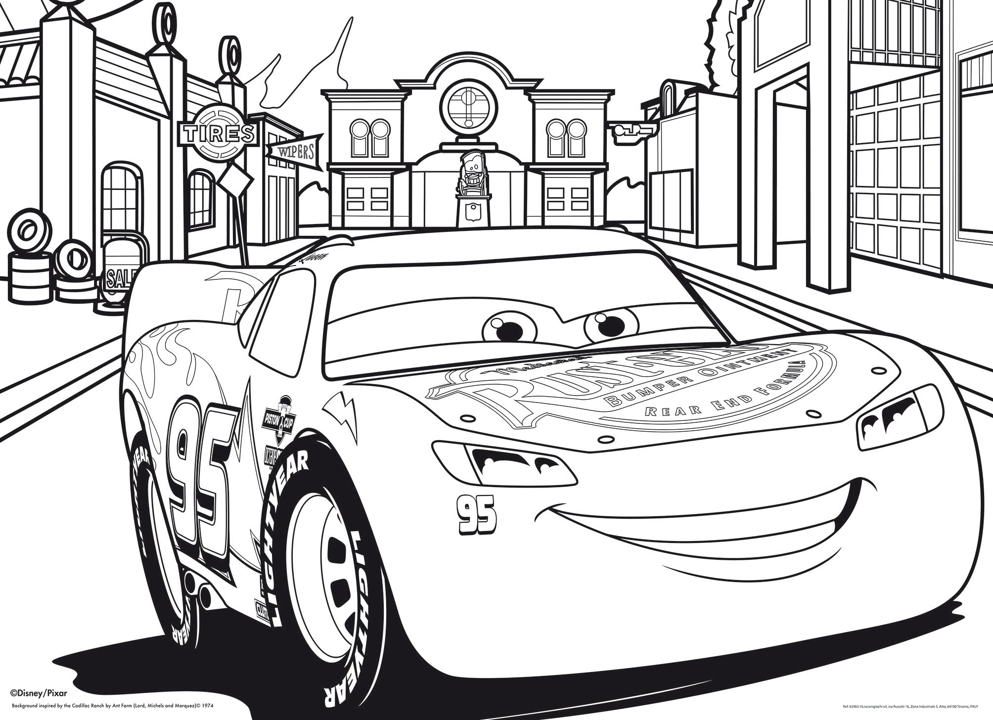 lisciani-disney-puzzle-double-face-maxi-floor-108-cars-3-racer image 3