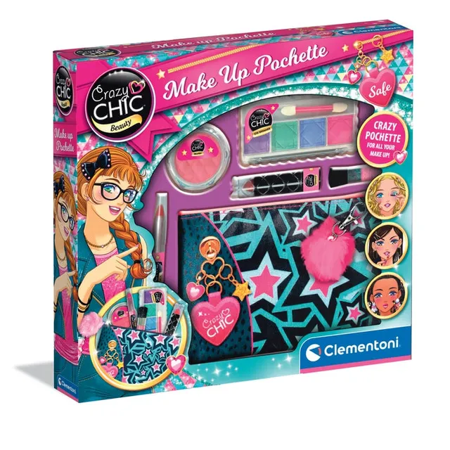 clementoni-crazy-chic-make-up-pochette-maquillage-enfant image 1