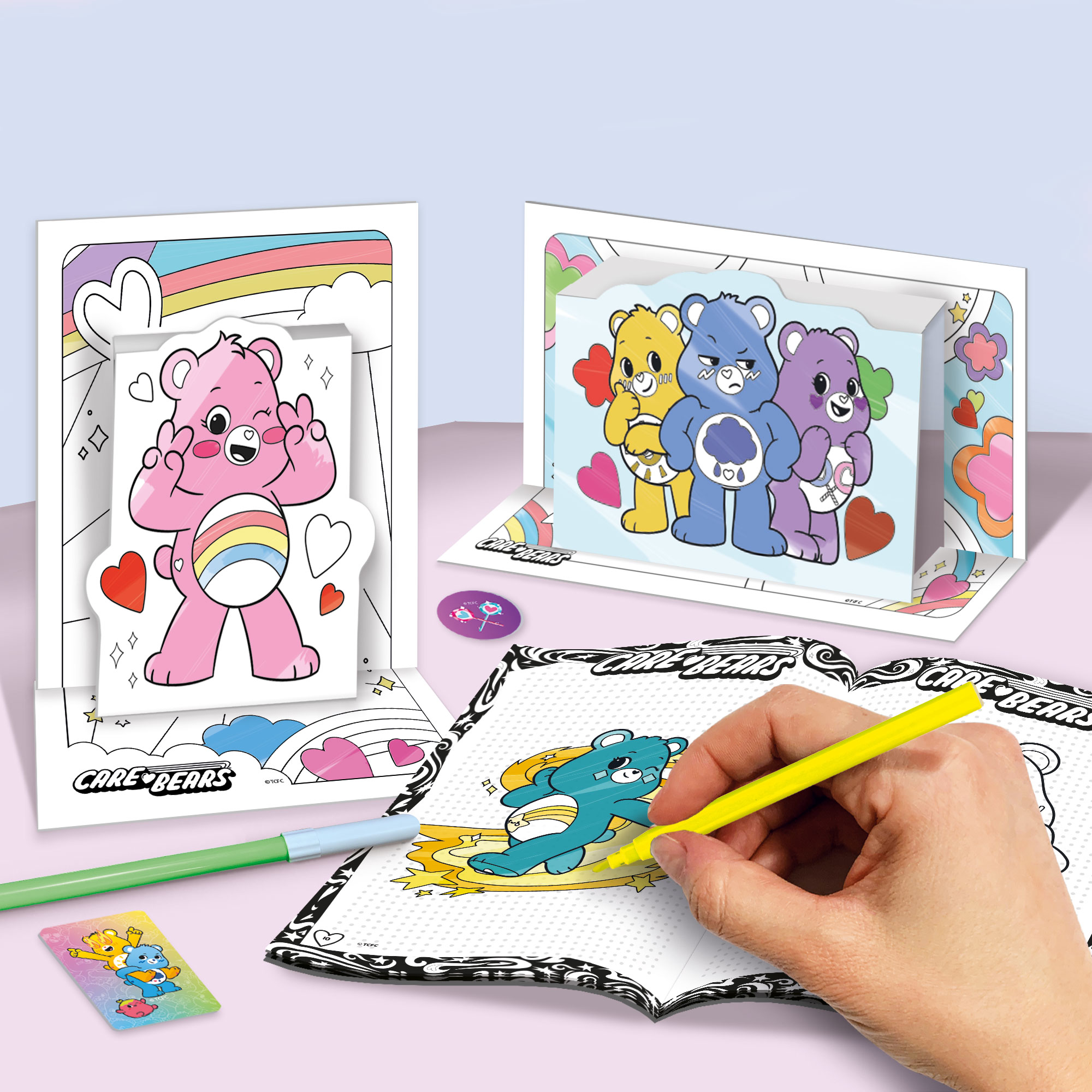lisciani-care-bears-zainetto-colouring-and-drawing-school-sac-dos-cr-atif image 5