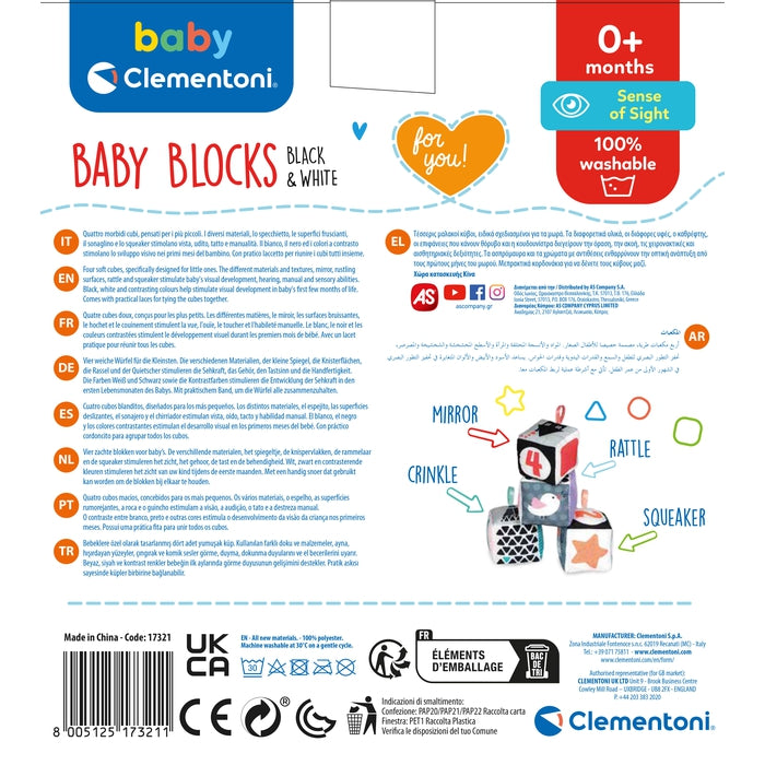 baby-clementoni-cubes-d-veil-noir-et-blanc-soft-activity-blocks image 7