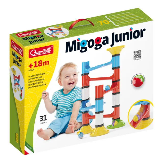 quercetti-migoga-junior-baby-s-marble-run-circuit-billes-1-5-ans-31-pi-ces image 1